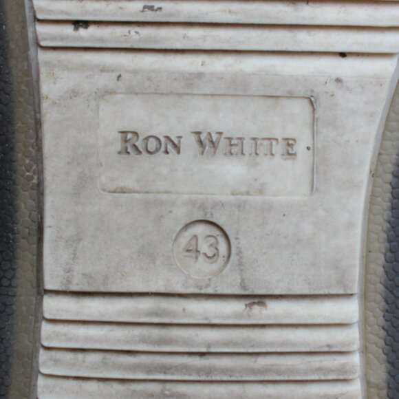 EUC, Ron White Gray Perforated Leather Slip-On, Size 43 EU, Made in Italy - Picture 12 of 13